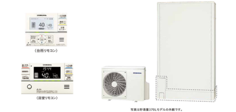 コロナ エコキュート 薄型 370L