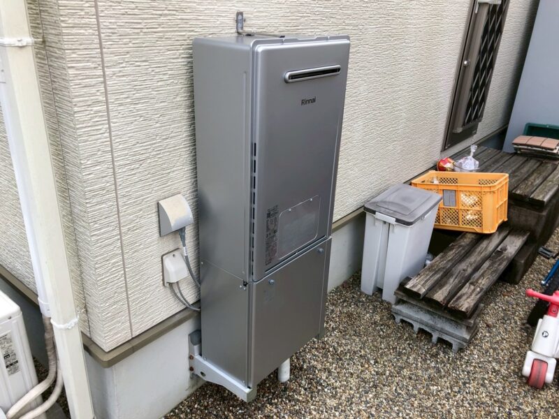 生駒市「給湯器の見直しで、家計にもやさしく」給湯器・浴乾リフォーム リフォーム後の写真 1